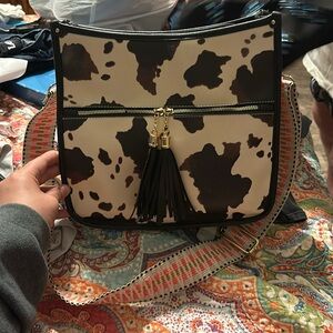 cow hide purse